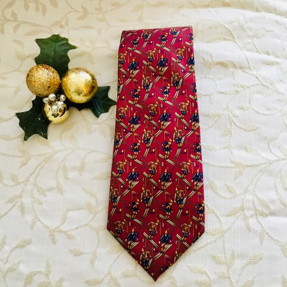 ⛷⛷ HOST PICK 🌺 Silk Skiing Necktie by Joseph A. Bank🎿